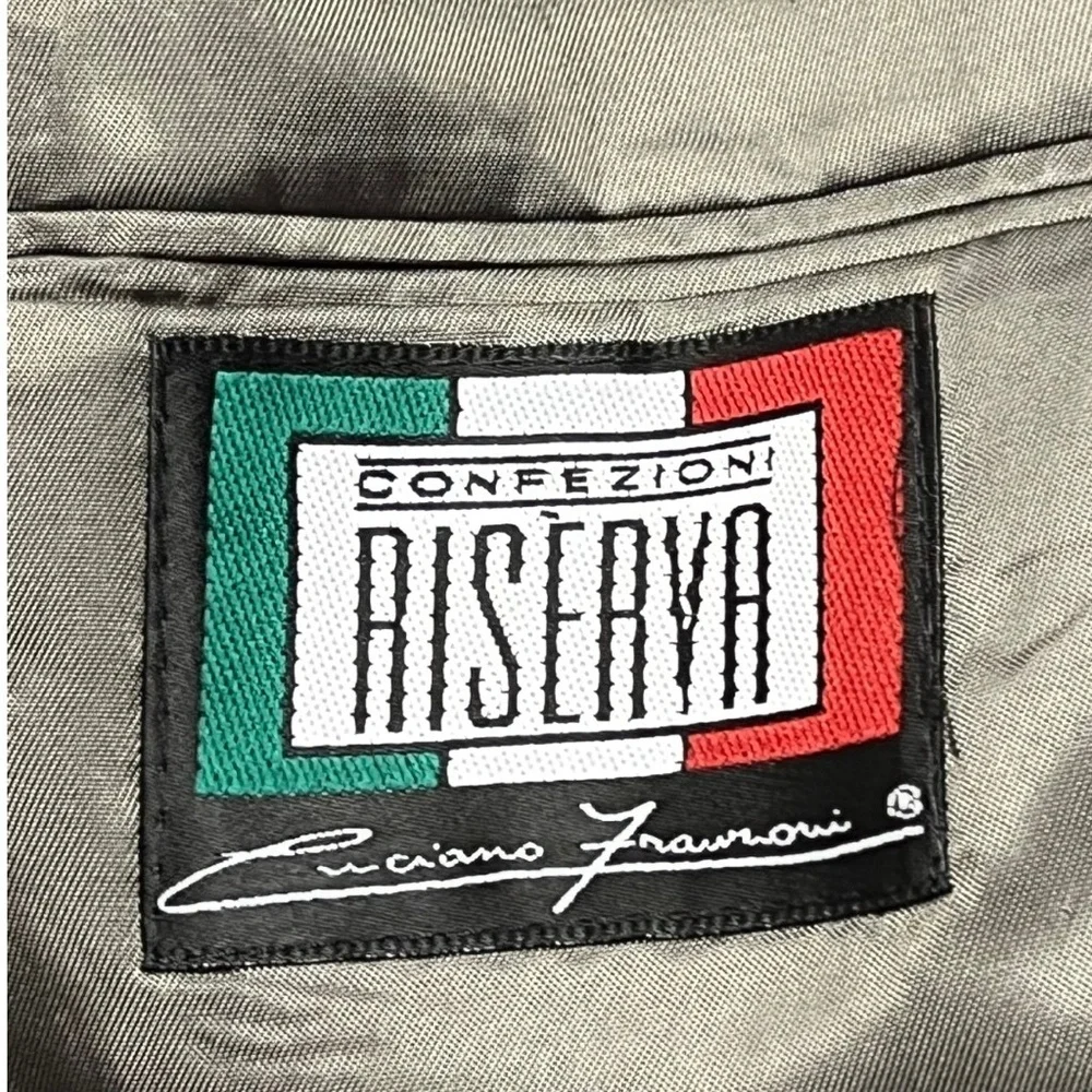VTG Confezioni Riserva Luciano Frauroui Jacket‎ Double Breasted Wool Notch Lapel